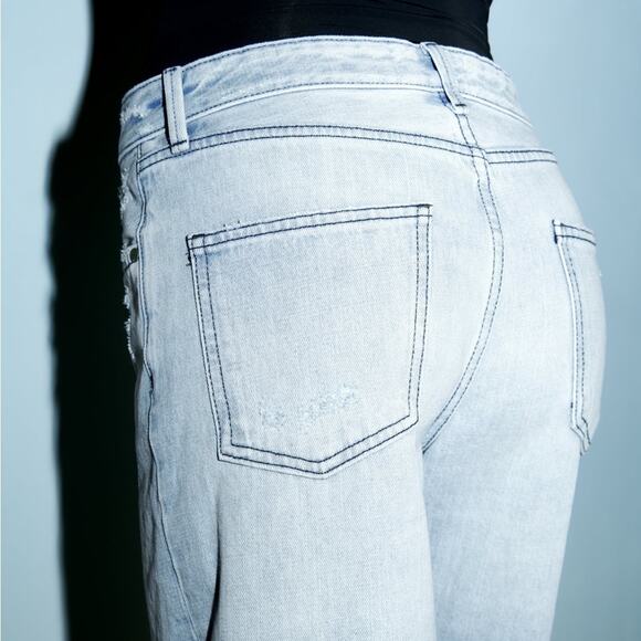 NWT ZARA MID-RISE BOYFRIEND JEANS - Picture 8 of 15